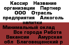 Кассир › Название организации ­ Партнер, ООО › Отрасль предприятия ­ Алкоголь, напитки › Минимальный оклад ­ 27 000 - Все города Работа » Вакансии   . Амурская обл.,Благовещенский р-н